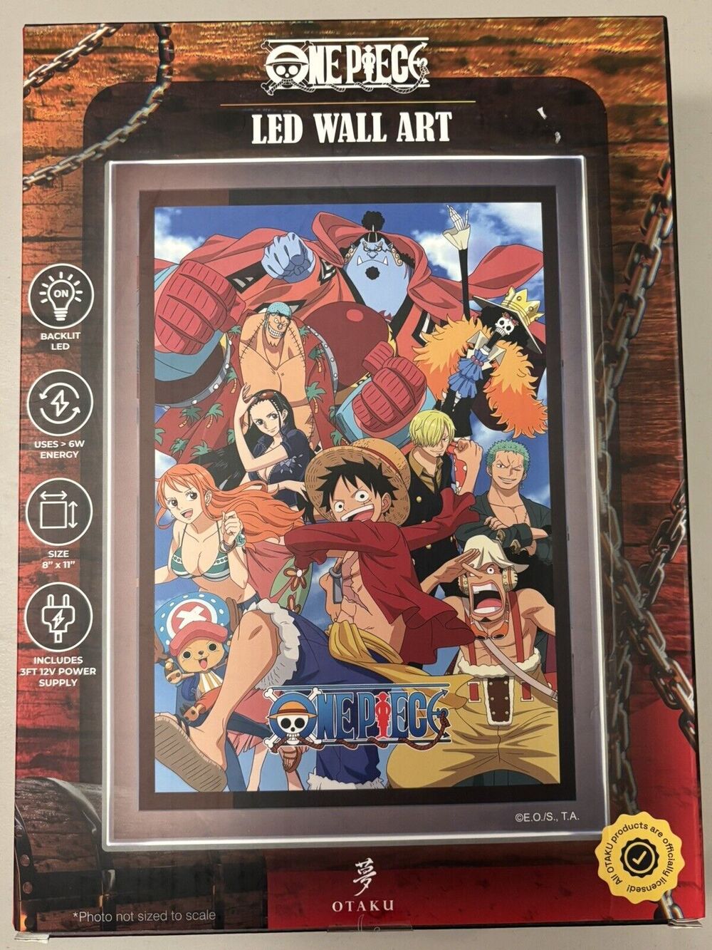 One Piece Anime LED Wall Art Brand New Otaku Lamps